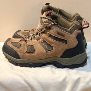 RedHead Mens Waterproof Hiking Boots Brown Suede Mesh Trail Shoes 2471552 11.5M
